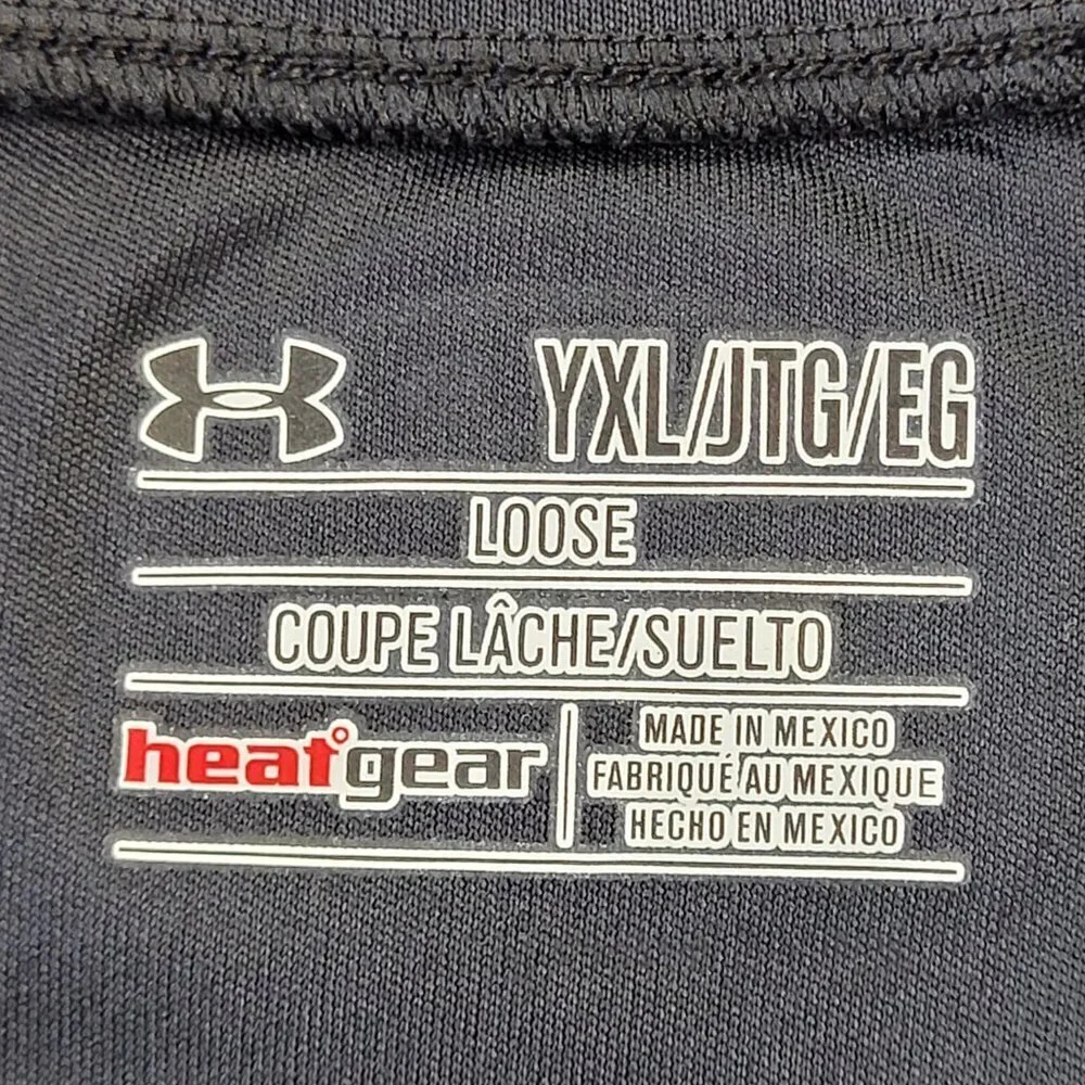 ✅ Under Armour Teen Long Sleeve Heat Gear Loose Fit active shirt size YXL